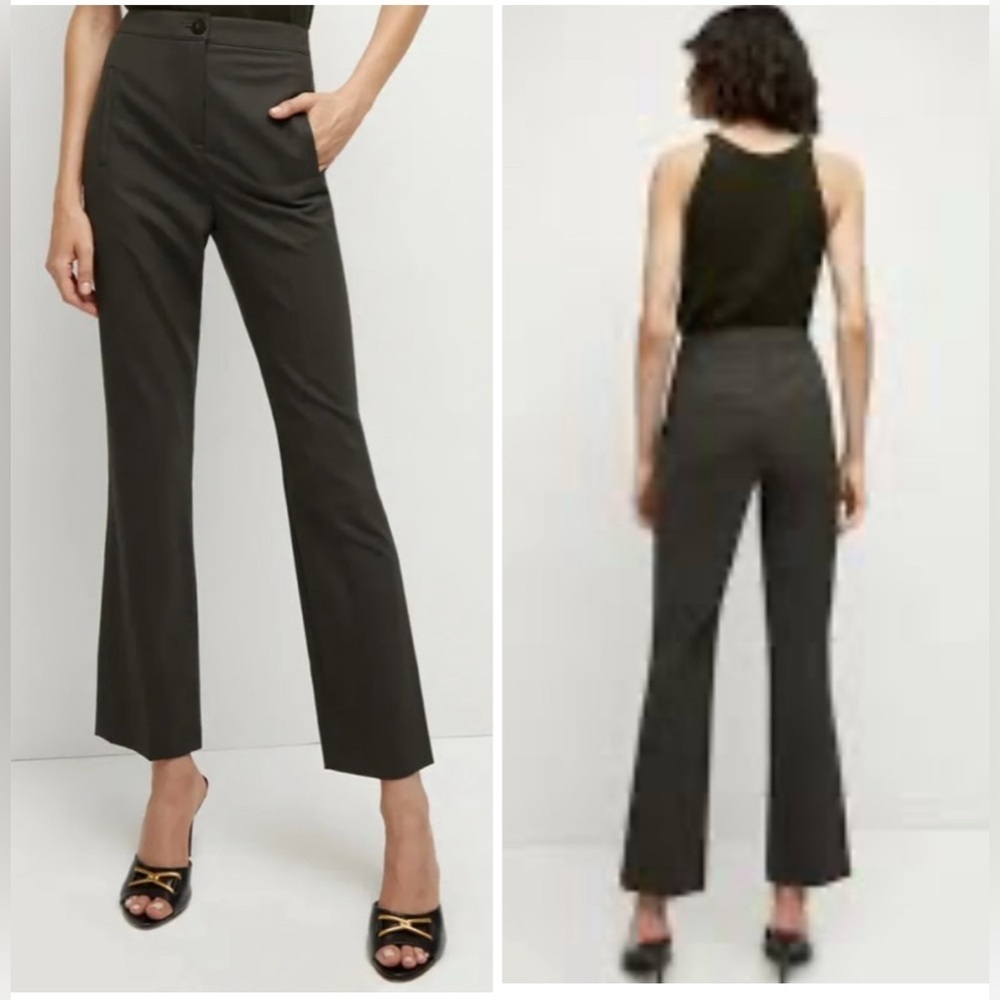 Veronica Beard arte dress suiting pants in loden khaki NWT US12